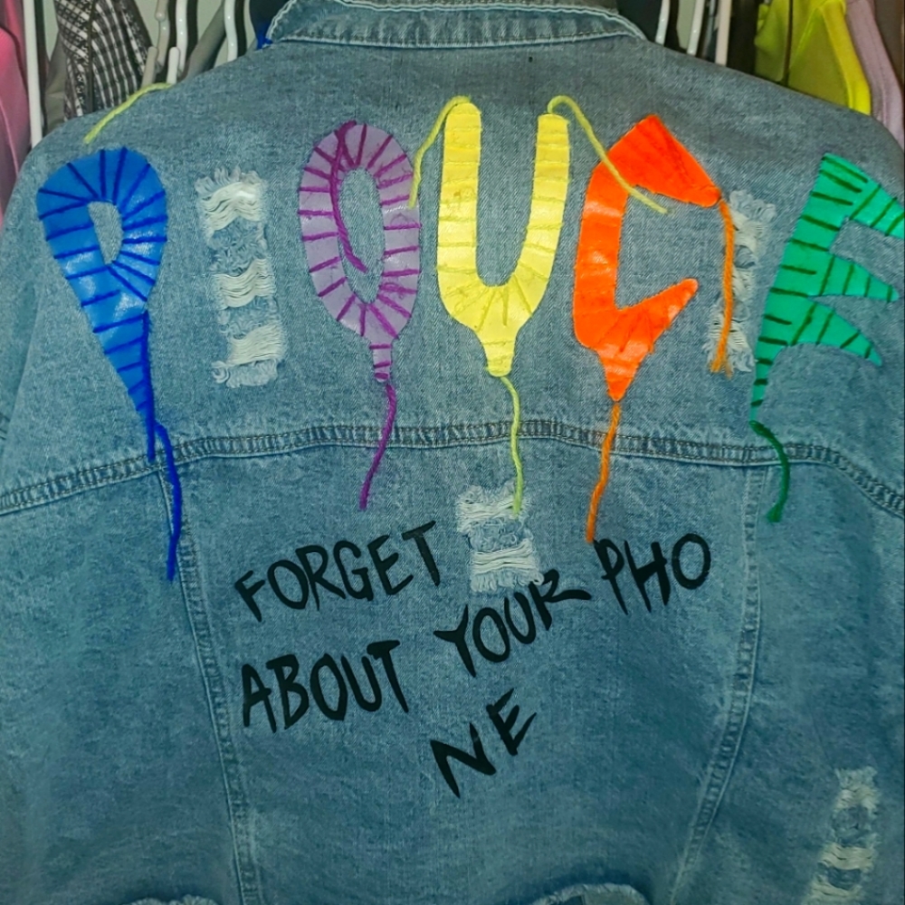Women's Graphic Denim Jacket